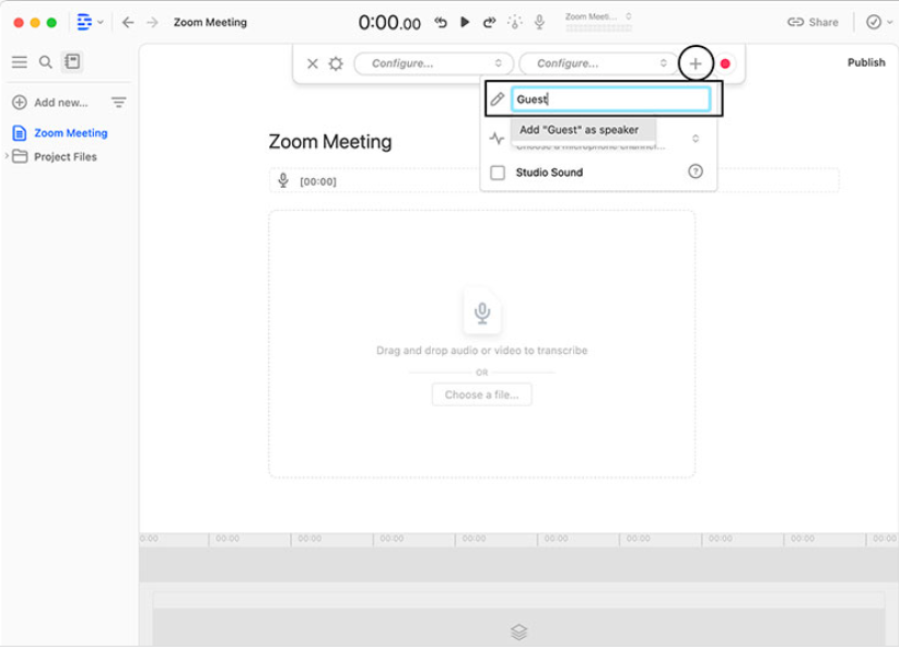 Transcribe and Record Zoom Remote Recording with Descript