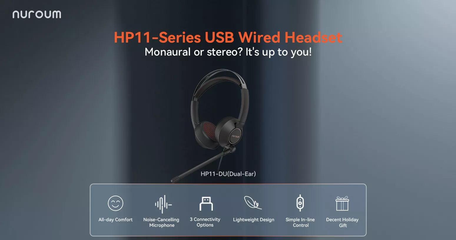HP11-Series USB Wired Headset